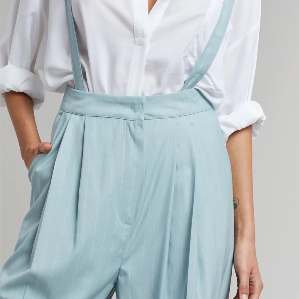THE FRANKIE SHOP 🦋 NUNO THIN STRIPES PANTS - SKY